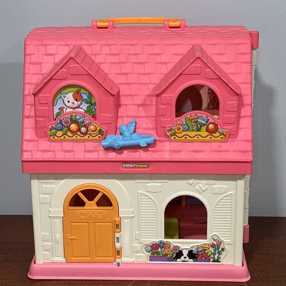 Fisher Price Little People Surprise & Sounds Home Pink Dollhouse 2015 Works